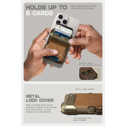 MagFlip Magnetic Wallet with Stand-Dark Green