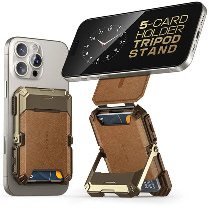 MagFlip Magnetic Wallet with Stand-Dark Green