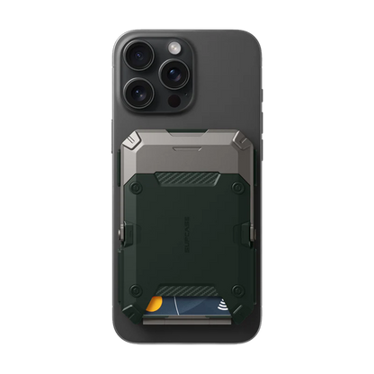 MagFlip Magnetic Wallet with Stand-Dark Green